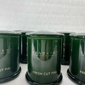 SAND + FOG Fresh Cut Pine Candle – 10oz 1-Wick Milk Jar, Hand Poured